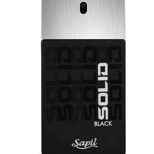 NIB Solid Black by Sapil - 3.4 oz EDT Spray Cologne for Men